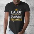 Daddy Of The Birthday Princess Girl Party Matching Family Men's V-Neck T-Shirt