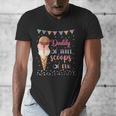Daddy Dad Ice Cream Third Birthday Three Scoops Of Fun Men's V-Neck T-Shirt Daddy Dad Ice Cream Third Birthday Three Scoops Of Fun Men's V-Neck T-Shirt