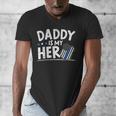 Daddy Is My Hero Kids Police Thin Blue Line Law Enforcement Small Men's V-Neck T-Shirt