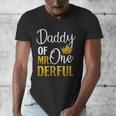 Daddy Of Mr Onederful 1st Birthday Father's Day First Daddy Men's V-Neck T-Shirt