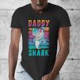 Daddy Shark Retro Vintage Dad Men's V-Neck T-Shirt Daddy Shark Retro Vintage Dad Men's V-Neck T-Shirt