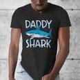 Daddy SharkShirt Fathers Day Family Matching Dad Men's V-Neck T-Shirt