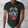 Daddy Of The Two Fast Second Birthday Racing Car Family Men's V-Neck T-Shirt