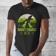 Daddysaurus Rex 2 Kids Sunset Tshirt For Fathers Day Men's V-Neck T-Shirt Daddysaurus Rex 2 Kids Sunset Tshirt For Fathers Day Men's V-Neck T-Shirt