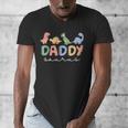 DaddysaurusRex Dinosaur Dad Daddy Saurus Family Men's V-Neck T-Shirt