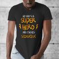 My Dads a Superhero Shirt Cool KidsShirt Men's V-Neck T-Shirt