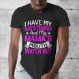 I Have My Dad's Temper & My Mama's Mouth Daughter Kids Men's V-Neck T-Shirt