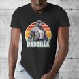 Dadzilla The Rad Dad Kaiju Vibes Men's V-Neck T-Shirt