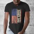 Dance Dad US American Flag Shirt Dancer Dancing Father Men Men's V-Neck T-Shirt