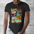 DC Comics Father's Day Justice League Dad Attributes Men's V-Neck T-Shirt