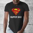 DC Comics Superman Father's Day Super Dad Logo Men's V-Neck T-Shirt