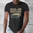Dial Up Survivor Retro 90s Internet Nostalgia Men's V-Neck T-Shirt