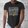 Diaper Changer Duty Expecting Baby New Dad Mom Men's V-Neck T-Shirt