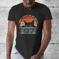 I Didn't Choose The Cat Dad Life The Cat Dad Life Chose Me Men's V-Neck T-Shirt