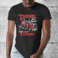 If Diesel Ain't Burnin Then I Ain't Earnin Truck Driver Dad Men's V-Neck T-Shirt