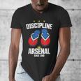 Discipline Arsenal Pinoy Nostalgia Filipino Tsinelas Men's V-Neck T-Shirt Discipline Arsenal Pinoy Nostalgia Filipino Tsinelas Men's V-Neck T-Shirt
