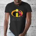 Disney And Pixar's The Incredibles Mr Incredible Dad Family Men's V-Neck T-Shirt Disney And Pixar's The Incredibles Mr Incredible Dad Family Men's V-Neck T-Shirt