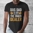 Dog Dad The Man The Myth The Snack Dealer Men's V-Neck T-Shirt