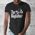 The Dogfather Dog Dad Dog Lover Men's V-Neck T-Shirt