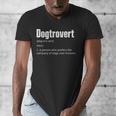 Dogtrovert Dog Lover Dog Owner Dog Dad Men's V-Neck T-Shirt