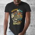 Doing Dad Shit Dad Joke Skeleton Dad Dad Father's Day Men's V-Neck T-Shirt