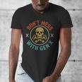 Don't Mess With Gen X Vintage Grunge Skull 80s Nostalgia Men's V-Neck T-Shirt