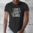 I Don't Shoot Blanks Dad Pregnancy Announcement T-Shirt Men's V-Neck T-Shirt