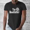 The Doodlefather Golden Doodle Dad Dog Goldendoodle Men's V-Neck T-Shirt The Doodlefather Golden Doodle Dad Dog Goldendoodle Men's V-Neck T-Shirt