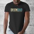 Drum Dad Like A Normal Dad But Cooler Shirt Music Dad Men's V-Neck T-Shirt