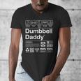 Dumbbell Daddy And Dad Gym Workout Father Men's V-Neck T-Shirt