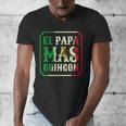 El Papa Mas Chingon Best Mexican Great Dad Men's V-Neck T-Shirt
