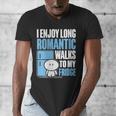 I Enjoy Long Romantic Walks To My Fridge Introvert Men's V-Neck T-Shirt I Enjoy Long Romantic Walks To My Fridge Introvert Men's V-Neck T-Shirt