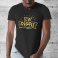 Ew People Antisocial Introvert Saying Yellow Lemon Men's V-Neck T-Shirt Ew People Antisocial Introvert Saying Yellow Lemon Men's V-Neck T-Shirt