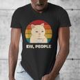 Ew People Introvert Cat Lover Crazy Colorful Cat Lady Men's V-Neck T-Shirt