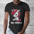 Ew People Unicorn Sarcastic Humor Introvert Men's V-Neck T-Shirt