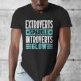 Extroverts Sparkle Introverts Glow Introvert Men's V-Neck T-Shirt Extroverts Sparkle Introverts Glow Introvert Men's V-Neck T-Shirt