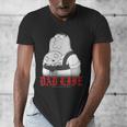 Family Guy Peter Stewie Dad Life Distressed Big Chest Logo Men's V-Neck T-Shirt