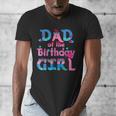 Family Party Decorations Dad Of The Birthday Girl T-Shirt Men's V-Neck T-Shirt