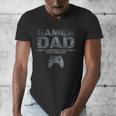 Father Dad Daddy Husband Tshirt Gamer Dad Men's V-Neck T-Shirt