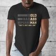 Fathers Day Old Man Retirement Tee Gag For Dad Men's V-Neck T-Shirt