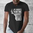 My Favorite Hunting Buddy Calls Me Dad Shirt Men Deer Hunter Men's V-Neck T-Shirt