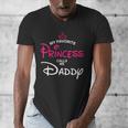 My Favorite Princess Calls Me Daddy Daughter Fathers Day Men Men's V-Neck T-Shirt