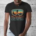 My Favorite Ski Buddies Call Me Dad Ski Dad Men's V-Neck T-Shirt