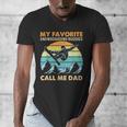 My Favorite Snowboarding Buddies Call Me Dad Snowboarder Men's V-Neck T-Shirt