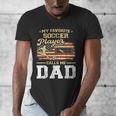My Favorite Soccer Player Calls Me Dad US Flag Fathers Day Men's V-Neck T-Shirt