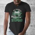 My Favorite Soccer Player Calls Me Stepdad Father's Day Men Men's V-Neck T-Shirt My Favorite Soccer Player Calls Me Stepdad Father's Day Men Men's V-Neck T-Shirt