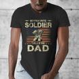 My Favorite Solider Calls Me Dad Proud Army Dad Men's V-Neck T-Shirt