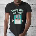 Floppy Disk Retro Tech Nostalgia Old School Computing Humor Men's V-Neck T-Shirt