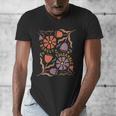 Floral Pride & Prejudice Barely Tolerable Book Lover Bookish Men's V-Neck T-Shirt
