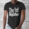 French Bulldog Dog Dad Dogfather Dogs Daddy Father Men's V-Neck T-Shirt